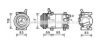 AVA QUALITY COOLING HYK323 Compressor, air conditioning